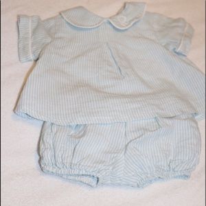Mary and Grace Linen Bubble Two Piece Outfit